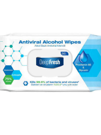 Alkollü Antiviral Islak Mendil 56 Yaprak